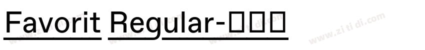 Favorit Regular字体转换